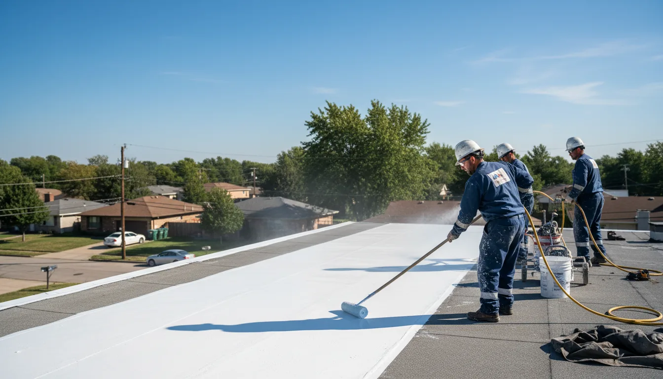Commercial roof coating in Wallingford, IA near me